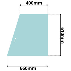 SZYBA BOCZNA W DRZWI LINDE 394 H40 H45 H50 (0295)