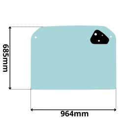 SZYBA TYLNA TYŁ LINDE H20 H25 H30 H35 392 393 (0586)