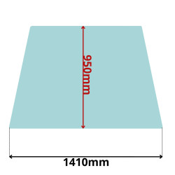 SZYBA CZOŁOWA PRZÓD JCB 3C 3D 3CX 4C P7 BLACK GREY (0622)