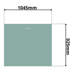 SZYBA HARTOWANA TYLNA XCMG DO KABINY ZL50G ZL30G