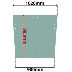 SZYBA TYLNA TEREX TX CASE FERMEC (0020)