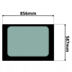 SZYBA TYLNA YANMAR TEREX TC85 TC125 TIER 4 2018- (0092Z)-SITODRUK