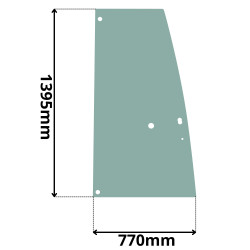 SZYBA BOCZNA DRZWI LEWA PRAWA HITACHI KRAMER (0043)