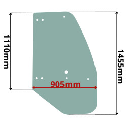 SZYBA DRZWI PRAWA KOMATSU SERIA WA (K-0568)