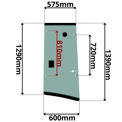 SZYBA LEWA BOK ZA DRZWIAMI CAT SERIA C, D (0318)-SITODRUK