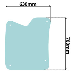 SZYBA DACHOWA LINDE H40 H45 H50 EVO 394-02 DT (0233)