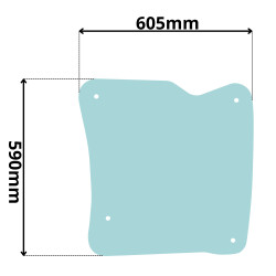 SZYBA DACH DACHOWA LINDE 392 393 H20 H25 H30 H35 (0088)