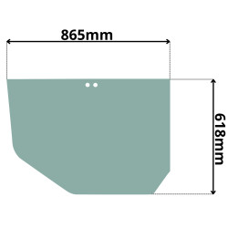 SZYBA BOCZNA LEWA DRZWI DOLNA CAT 312E-349E 12-15r (0273)
