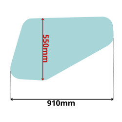 SZYBA LEWA BOCZNA DOLNA DRZWI LINDE H20 H25 30 H35 (0281)