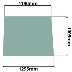 SZYBA PRZEDNIA CZOŁOWA GÓRNA CASE 595 TEREX FERMEC MASSEY FERGUSON (0126)