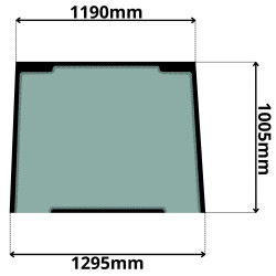 SZYBA PRZEDNIA TEREX CASE FERMEC MASSEY FERGUSON (0126)-SITODRUK