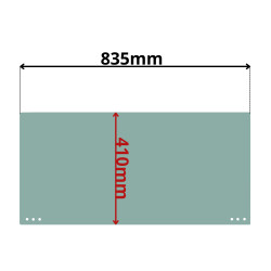 SZYBA ODSUWANA TYLNA DOLNA HYUNDAI 20 25 30 33-7 (0504)