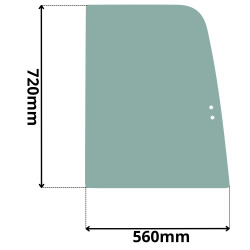 SZYBA PRAWA PRZÓD BOCZNA JOHN DEERE 27D 35 50 60D (0501)