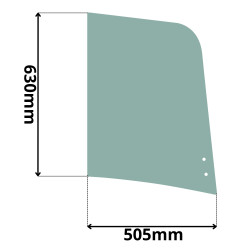 SZYBA PRAWA PRZEDNIA PRZESUWANA CAT (K-0425)
