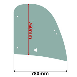 SZYBA BOCZNA DRZWI GÓRNA LEWA PRAWA KRAMER 180 280 (0571)