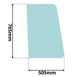 SZYBA PRAWA BOCZNA PRZEDNIA PRZESUWANA KUBOTA KX (K-0529)