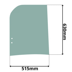SZYBA PRAWA TYLNA PRZESUWANA CAT (K-0528)