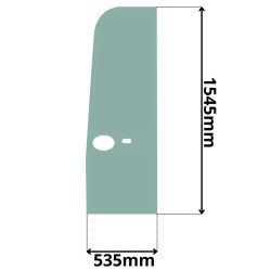 SZYBA BOCZNA HARTOWANA LEWA DRZWI DO MINIKOPAREK KOMATSU PC