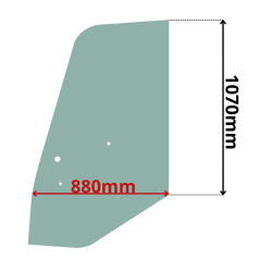 SZYBA LEWA BOCZNA CAŁA W DRZWI KRAMER 418 ALLRAD (0613)