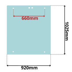 SZYBA PRZEDNIA CZOŁOWA GÓRNA ZEPPELIN ZM ZR 12, 13, 15, 16, 19
