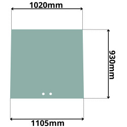 SZYBA PRZEDNIA GÓRNA CZOŁOWA KRAMER 318 418 1998- (0050)