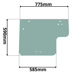 SZYBA TYLNA MANITOU MLT, MVT, MT (0007-T)
