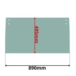 SZYBA TYLNA DOLNA CAT (K-0431)