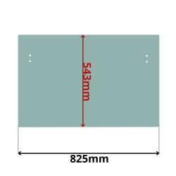 SZYBA PRZEDNIA DOLNA CAT (K-0530)