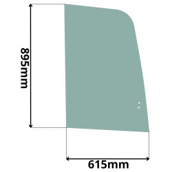 SZYBA PRAWA PRZEDNIA PRZESUWANA KUBOTA KX (K-0249)
