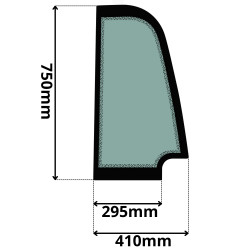 SZYBA LEWA BOCZNA ZA DRZWIAMI NEW HOLLAND (5209)-SITODRUK