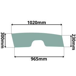 SZYBA PRAWA DOLNA CAT (K-0022)