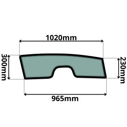 SZYBA PRAWA DOLNA CAT CR (K-0022)-SITODRUK