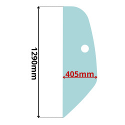 SZYBA LEWA BOCZNA ZA DRZWIAMI WACKER NEUSON TH (K-0123)