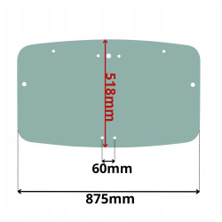 SZYBA TYŁ TYLNA MERLO MULTI FARMER PANORAMIC (0643)