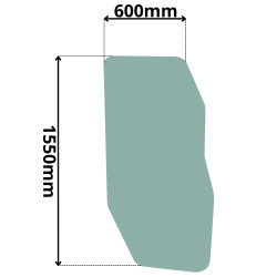 SZYBA BOCZNA LEWA PRAWA DRZWI CAT 12-160M M2 M3 (0660)