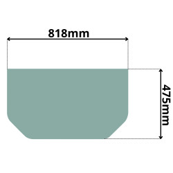 SZYBA PRZÓD DOLNA TAKEUCHI TB014 TB016 TB216 TB225 (0525)