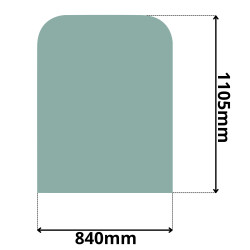 SZYBA PRZEDNIA CZOŁOWA GÓRNA MOROOKA CAT SOILMEC  (0051)