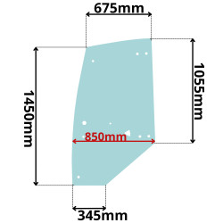 SZYBA LEWA, PRAWA DRZWI WACKER NEUSON WL (G-0717)
