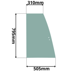 SZYBA PRAWA TYLNA ODSUWANA WACKER NEUSON (K-0430)