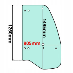 SZYBA PRAWA DRZWI KOMATSU WA (G-0397)
