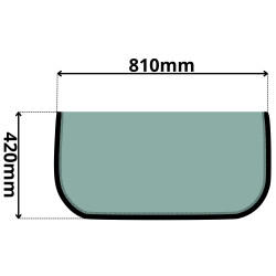 SZYBA PRZEDNIA DOLNA CASE, NEW HOLLAND, FIAT KOBELCO (G-0438)-SITODRUK