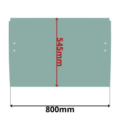SZYBA PRZEDNIA DOLNA WACKER NEUSON (K-0186)