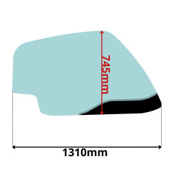 SZYBA PRAWA KRAMER, WACKER NEUSON, WEIDEMANN (G-0585)-SITODRUK