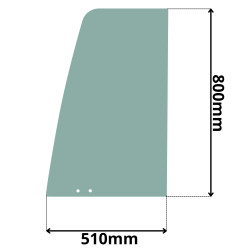 SZYBA BOCZNA BOK W DRZWI LEWA GÓRNA SOILMEC SF65 (5004)