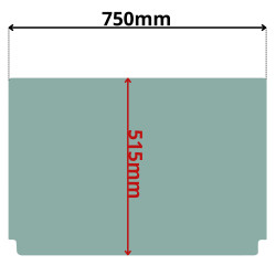 SZYBA CZOŁOWA DOLNA SUNWARD SWE (K-0532)