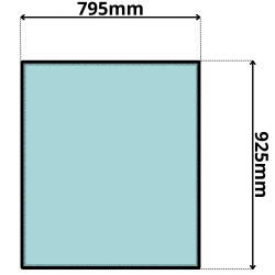 SZYBA PRZEDNIA CZOŁOWA CAT M312 M315 M317 M318 320 (0120)-SITODRUK