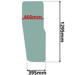 SZYBA LEWA, PRAWA DRZWI CAT (K-0440)