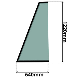 SZYBA PRZEDNIA PRAWA CZOŁOWA KOMATSU (K-0287)-SITODRUK