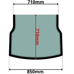 SZYBA PRZEDNIA DOLNA JCB 8014 8016 8018 8020 (0580)-SITODRUK