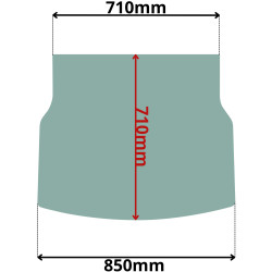 SZYBA PRZEDNIA DOLNA JCB 8014 8016 8018 8020 (0580)